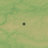 Shaded relief of the 50 km around Gedinne, drawn from the GMTED2010 grid