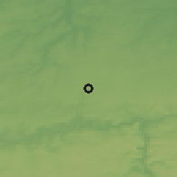 Shaded relief of the 49 km around Gembloux, drawn from the GMTED2010 grid