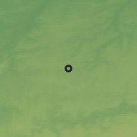 Shaded relief of the 49 km around Genappe, drawn from the GMTED2010 grid