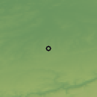 Shaded relief of the 49 km around Gingelom, drawn from the GMTED2010 grid