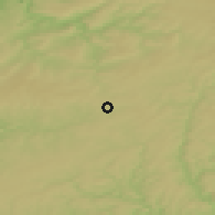 Shaded relief of the 50 km around Gouvy, drawn from the GMTED2010 grid