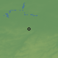 Shaded relief of the 49 km around Grimbergen, drawn from the GMTED2010 grid