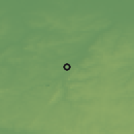 Shaded relief of the 49 km around Halle, drawn from the GMTED2010 grid
