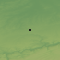 Shaded relief of the 49 km around Hannut, drawn from the GMTED2010 grid