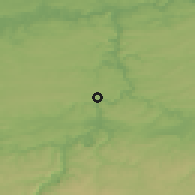 Shaded relief of the 49 km around Hastière, drawn from the GMTED2010 grid
