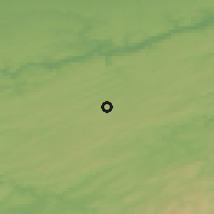 Shaded relief of the 49 km around Havelange, drawn from the GMTED2010 grid