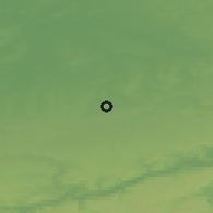 Shaded relief of the 49 km around Heers, drawn from the GMTED2010 grid