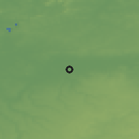 Shaded relief of the 49 km around Hensies, drawn from the GMTED2010 grid