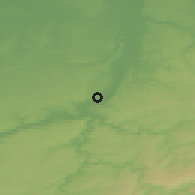 Shaded relief of the 49 km around Herstal, drawn from the GMTED2010 grid