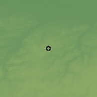 Shaded relief of the 49 km around Hoeilaart, drawn from the GMTED2010 grid