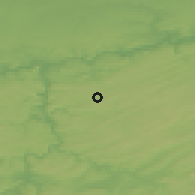 Shaded relief of the 49 km around Assesse, drawn from the GMTED2010 grid