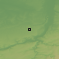 Shaded relief of the 49 km around Juprelle, drawn from the GMTED2010 grid