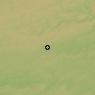 Shaded relief of the 50 km around Attert, drawn from the GMTED2010 grid