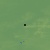 Shaded relief of the 49 km around Kluisbergen, drawn from the GMTED2010 grid