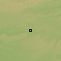 Shaded relief of the 50 km around Aubange, drawn from the GMTED2010 grid