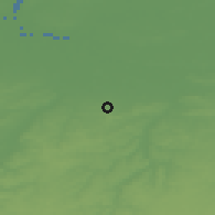 Shaded relief of the 49 km around Kortenberg, drawn from the GMTED2010 grid