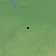 Shaded relief of the 49 km around Kraainem, drawn from the GMTED2010 grid