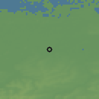 Shaded relief of the 49 km around Laarne, drawn from the GMTED2010 grid