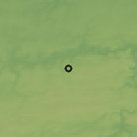 Shaded relief of the 49 km around La Bruyère, drawn from the GMTED2010 grid