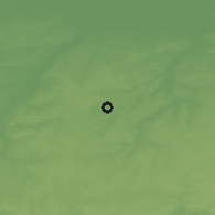 Shaded relief of the 49 km around La Hulpe, drawn from the GMTED2010 grid