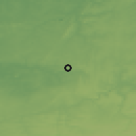 Shaded relief of the 49 km around La Louvière, drawn from the GMTED2010 grid