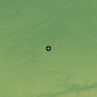 Shaded relief of the 49 km around Landen, drawn from the GMTED2010 grid