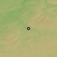 Shaded relief of the 50 km around La Roche-en-Ardenne, drawn from the GMTED2010 grid