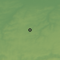 Shaded relief of the 49 km around Lasne, drawn from the GMTED2010 grid