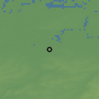 Shaded relief of the 49 km around Lebbeke, drawn from the GMTED2010 grid