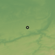 Shaded relief of the 49 km around Awans, drawn from the GMTED2010 grid
