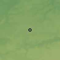 Shaded relief of the 49 km around Les Bons Villers, drawn from the GMTED2010 grid