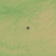 Shaded relief of the 50 km around Libin, drawn from the GMTED2010 grid