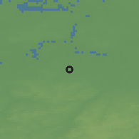Shaded relief of the 49 km around Londerzeel, drawn from the GMTED2010 grid