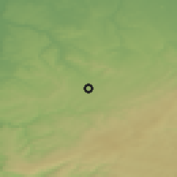 Shaded relief of the 49 km around Lontzen, drawn from the GMTED2010 grid