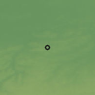 Shaded relief of the 49 km around Lubbeek, drawn from the GMTED2010 grid