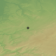 Shaded relief of the 49 km around Baelen, drawn from the GMTED2010 grid