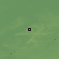 Shaded relief of the 49 km around Maarkedal, drawn from the GMTED2010 grid
