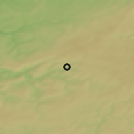 Shaded relief of the 49 km around Malmedy, drawn from the GMTED2010 grid