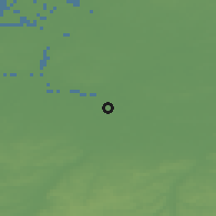 Shaded relief of the 49 km around Mechelen, drawn from the GMTED2010 grid