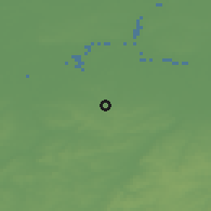 Shaded relief of the 49 km around Merchtem, drawn from the GMTED2010 grid