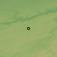 Shaded relief of the 49 km around Modave, drawn from the GMTED2010 grid