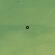 Shaded relief of the 49 km around Mons, drawn from the GMTED2010 grid
