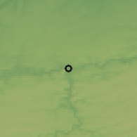 Shaded relief of the 49 km around Namur, drawn from the GMTED2010 grid