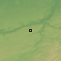 Shaded relief of the 49 km around Neupré, drawn from the GMTED2010 grid