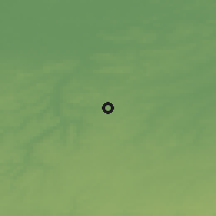 Shaded relief of the 49 km around Beauvechain, drawn from the GMTED2010 grid