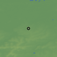 Shaded relief of the 49 km around Oosterzele, drawn from the GMTED2010 grid
