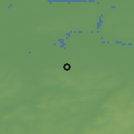 Shaded relief of the 49 km around Opwijk, drawn from the GMTED2010 grid