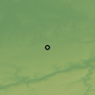 Shaded relief of the 49 km around Oreye, drawn from the GMTED2010 grid