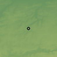Shaded relief of the 49 km around Ottignies-Louvain-la-Neuve, drawn from the GMTED2010 grid
