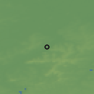 Shaded relief of the 49 km around Oudenaarde, drawn from the GMTED2010 grid